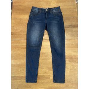 Democracy AB Technology Womens 6 Blue Skinny Mid Rise Stretch Dark‎ Wash Denim